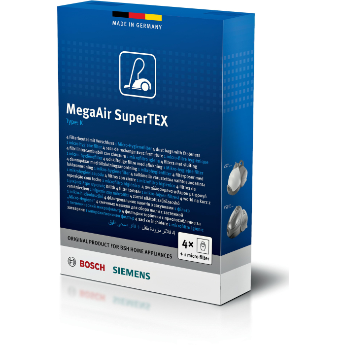 Stofzuigerzak Type K voor stofzuiger 00468265 - BBZ41FK