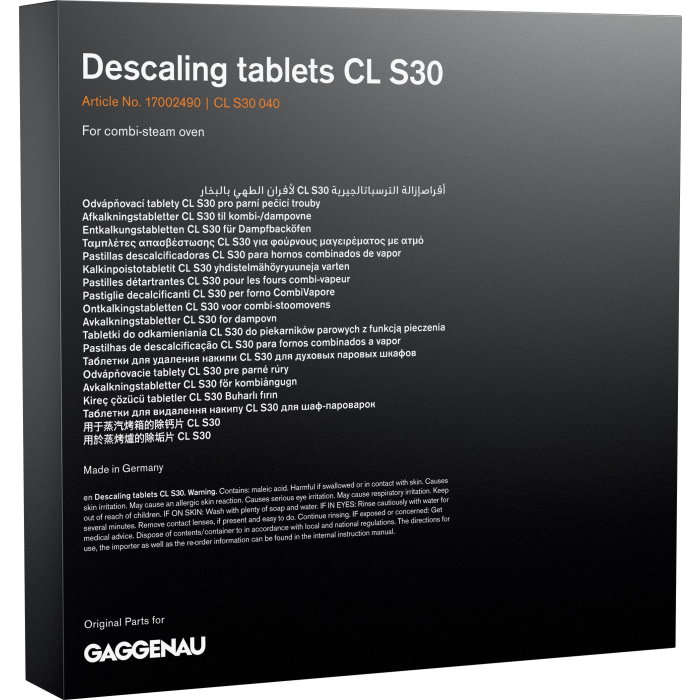 Ontkalkingstabletten voor stoomovens - 4x 120gr 17002490