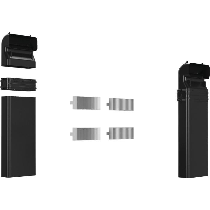Set luchtafvoerkanalen voor kookplaten met afzuiging - inclusief 4 akoestische filters 17007182
