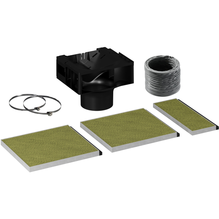 Recirculatieset Clean Air Plus voor afzuigkappen, inclusief 3 filters 17008047