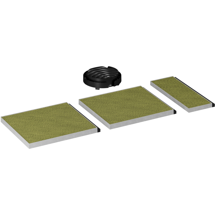 Recirculatieset Clean Air Plus voor afzuigkappen, inclusief 3 filters 17008048