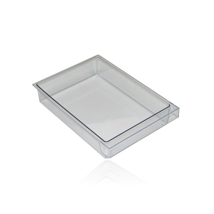 Bosch / Siemens Bak transparant voor koelkast 300x212x58mm 00352558