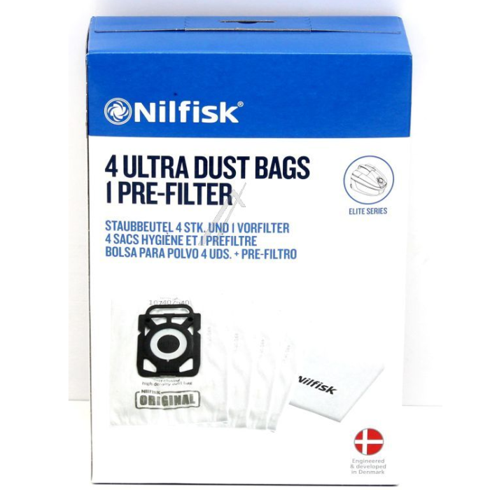 Nilfisk originele stofzakken incl motor filter - 1470286500