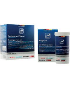 Onderhoudsset voor RVS oppervlakken - 100 gram reinigingspoeder, 5x reinigingsdoek 00311964