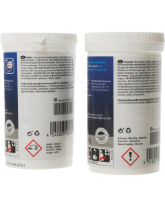 Set met reinigingsmiddel en snelontkalker voor wasmachines 00312276