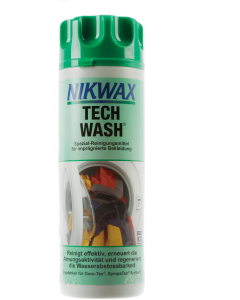 Nikwax Tech Wash Onderhoudsmiddel voor Waterdichte of Waterafstotende kleding - 300 ml Speciaal wasmiddel Tech Wash 00463531