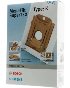 Stofzuigerzak Type K voor stofzuiger 00468265 - BBZ41FK