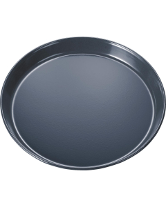 Pizza bakplaat geschikt voor ovens - Geëmailleerde grijs - Ø 35 cm - Hoogte ca. 3 cm 00577346 - HEZ617000W