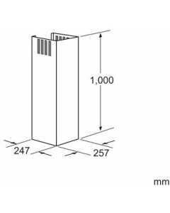 schachtverlenging 100 cm wandschouwkappen 00704541 - DHZ1225