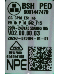 Geprogr. control module 11024328