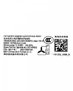 Bosch / Siemens Motor 00145822
