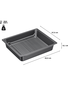 Profipan geschikt voor ovens, antraciet, geëmailleerd 17002738 - HEZ633070