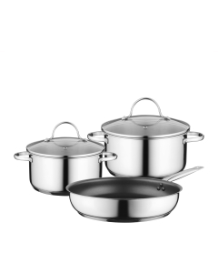 Pannenset met 2 pannen en 1 koekenpan 17004033 - HEZ9SE030