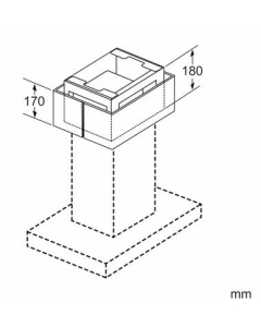 CleanAir Plus recirculatieset met anti-allergeen/anti-vis koolfilter voor eilandschouwkappen 17004059 - DIZ2CX5C6