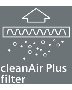 Integreerbare cleanAir Plus recirculatie startset met anti-allergeen/anti-vis koolfilter voor 80 cm glassdraftAir 17005508