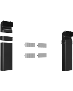Set luchtafvoerkanalen voor kookplaten met afzuiging - inclusief 4 akoestische filters 17007182