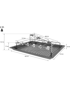 Rotisserie grillset, roestvrijstaal 17007413