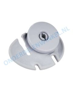 AEG/Electrolux wiel van korf voor vaatwasser linkse uitvoering witgoedpartsnr: 50269761008