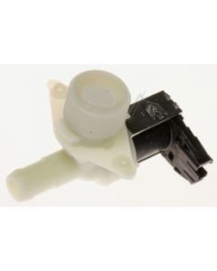 Bauknecht / Whirlpool Inlaatventiel enkelvoudig haaks voor wasmachine - 481227128375