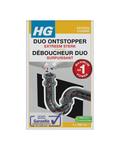 HG duo ontstopperAfvoerontstopper voor hardnekkige verstoppingen 343100100
